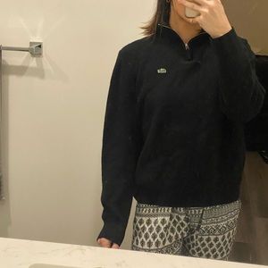 Men’s Lacoste wool zip up sweater